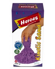 Nisip kinetic in cutie Heroes - Culoare violet, 1000g -1
