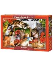 Puzzle Castorland de 1500 piese - Jocul pisicilor