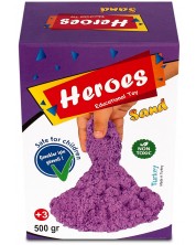 Nisip kinetic in cutie Heroes - Culoare violet, 500g -1