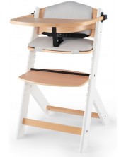 Scaun de masa pentru copii KinderKraft - Enock, cu perna, alb -1