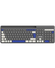 Tastatură  Canyon - CNS-HKBW03BG, wireless, Gray -1