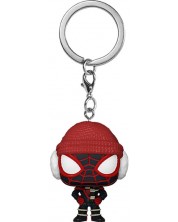 Breloc  Funko Pocket POP! Marvel: Gamerverse - Spider-Man (Miles Morales) (Winter Suit) -1