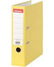 Suport vertical pentru documente Esselte Eco - A4, 7.5 cm, РР, canturi metalice, etichetă detașabilă, galben -1
