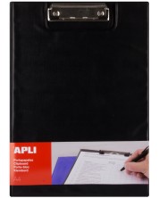 Clipboard cu capac APLI A4 - Negru -1