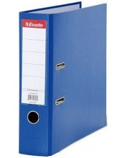 Dosar Esselte Vivida - A4, 7,5 cm, PP, margine metalica, eticheta detasabila, albastru