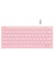 Tastatura A4tech - FStyler FBX51C, wireless, Baby roz -1
