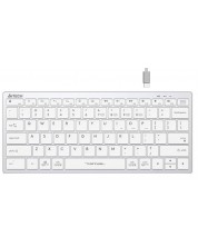 Tastatura A4tech - FStyler FBX51C, wireless, alb gri -1
