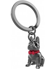 Breloc Metalmorphose - Bull Dog with Red Bow tie -1