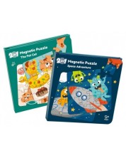 Carte cu puzzle magnetic Hape - 41 piese, sortiment - imagine 1