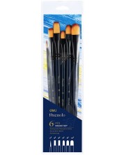 Set pensule pentru pictură Deli Finenolo - EC278, 6 bucăți -1