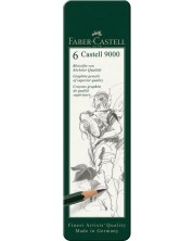 Set de creioane Faber-Castell 9000 - 6 bucăți -1
