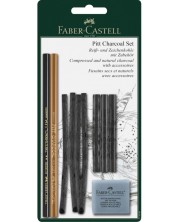 Set cărbuni Faber-Castell Pitt - În blister