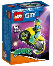 Constructor LEGO City - Stuntz, motocicletă cascadoră Cyber (60358) -1