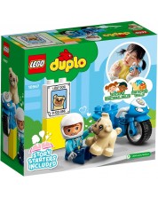 Constructor Lego Duplo Town - Motocicleta de politie (10967)	 -1