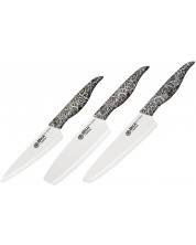 Set de 3 cuțite Samura - Inca, mâner negru și alb -1