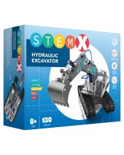 Set de construcție IZ Stem – Excavator hidraulic, 130 de piese - imagine 1