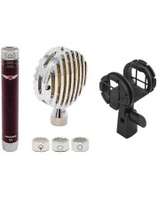 Set de microfon cu accesorii Vanguard - V1 + LOLLI, roșu -1