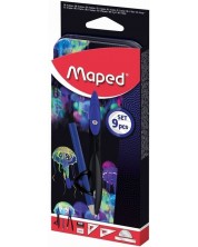 Set de instrumente de desen Maped Deepsea Paradise - 9 piese -1