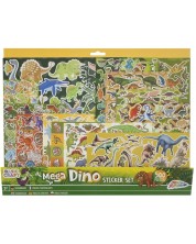 Grafix - Set de autocolante pentru dinozauri, 500 de bucăți -1
