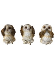 Set de statuete Nemesis Now Adult: Gothic - Three Wise Brown Owls, 7 cm -1