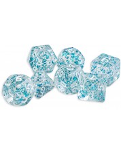 Set zaruri Dice4Friends Confetti - Blue, 7 bucati -1
