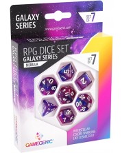 Set de zaruri Gamegenic: Galaxy Series - Nebula, 7 bucăți -1