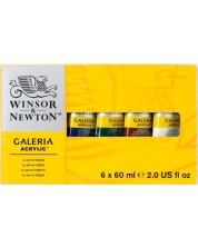Set de vopsele acrilice Winsor & Newton Galeria - 6 culori, 60 ml -1
