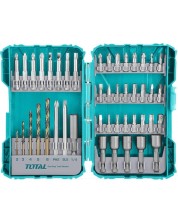 Set de biți și burghie TOTAL - Industrial, 45 piese -1