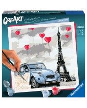 Set pictură după numere  Ravensburger CreArt - Frumos Paris -1