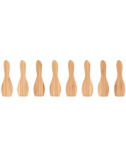 Set de 8 spatule din bambus Pebbly - 12,8 x 3,9 cm