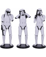 Set de statuete Nemesis Now Star Wars: Original Stormtrooper - Three Wise Stormtroopers, 14 cm -1