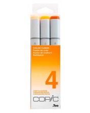 Set de markere Too Copic Sketch - Color Fusion 4, portocaliu, 3 culori -1