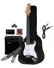 Set chitară electrica cu accesorii EKO - EG-11, negru