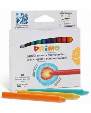 Set de creioane de ceară Primo - 12 culori de bază -1