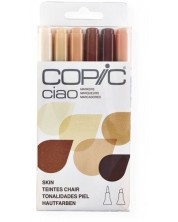 Set de markere Too Copic Ciao - Tonuri corporale, 6 culori -1