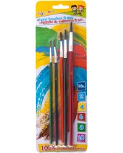 Set pensule pentru pictura Gimboo - 5 bucati -1