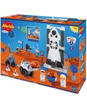 Constructor Ecoiffier Abrick - Baza spatiala cu racheta si 3 figurine