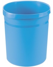 Cos pentru gunoi Han Grip Trend - din plastic, 18 l, albastru deschis