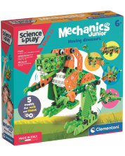 Constructor Clementoni Science & Play Mechanics Junior - Dinozauri, 130 piese -1