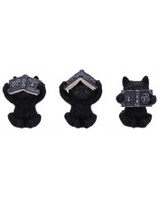 Set de statuete Nemesis Now Adult: Humor - Three Wise Spell Cats, 8 cm