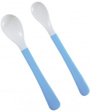 Set de lingurițe moi Lorelli - 2 bucăți, albastru