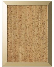 Tablă de plută Bi-Office - Kamashi, cadru cu profil lat auriu -1