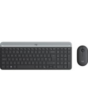 Set mouse si tastatura wireless Logitech - Combo MK470, gri -1