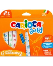 Set markere colorate Carioca Baby - 12 culori