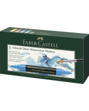 Set de markere acuarelabile Faber-Castell Albrech Dürer - 5 culori