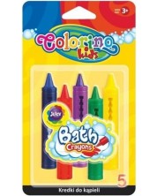 Set pasteluri pentru baie  Colorino Kids - 5 culori