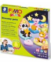 Set de lut polimeric Staedtler Fimo Kids - Animale de companie de vis -1