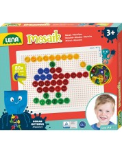 Kit de mozaic Lena - Transparent, 80 piese, Ø15 mm