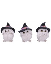 Set de statuete Nemesis Now Adult: Humor - Three Wise Feathered Familiars, 9 cm -1