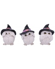 Set de statuete Nemesis Now Adult: Humor - Three Wise Feathered Familiars, 9 cm